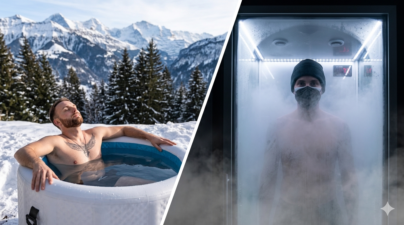 Kryotherapie vs. Eisbaden: Was ist besser? Unterschiede und Wirkung im Vergleich