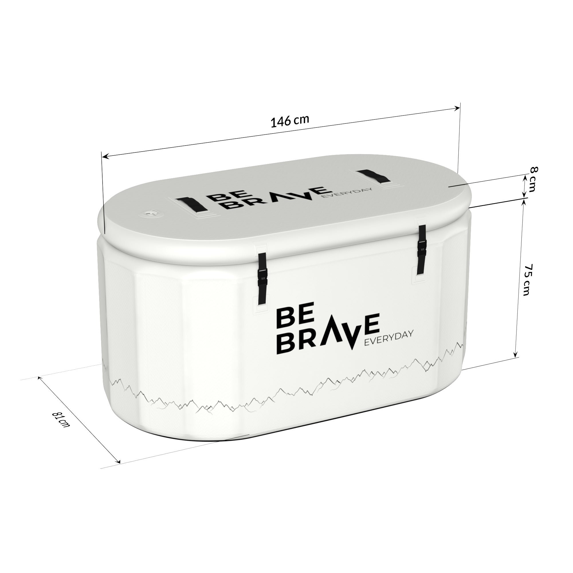 Eisbadewanne «The Horizon» - BE BRAVE