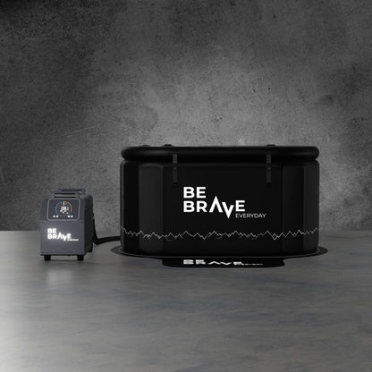 BE BRAVE Eisbad Schweiz The Horizon Set schwarz