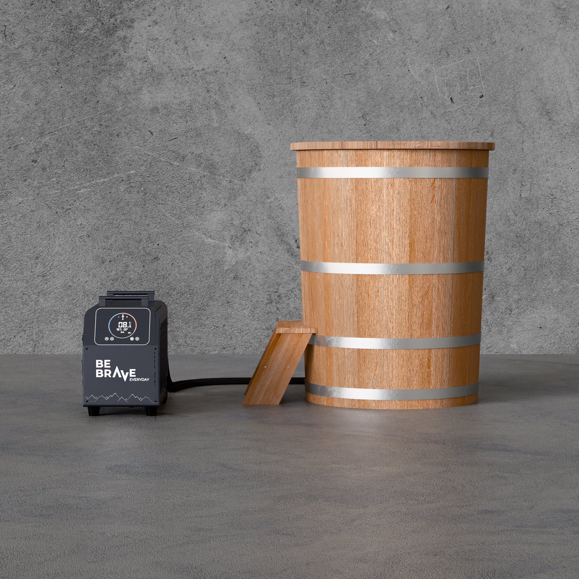 Eisfass-Set aus Schweizer Holz «The Barrel»
