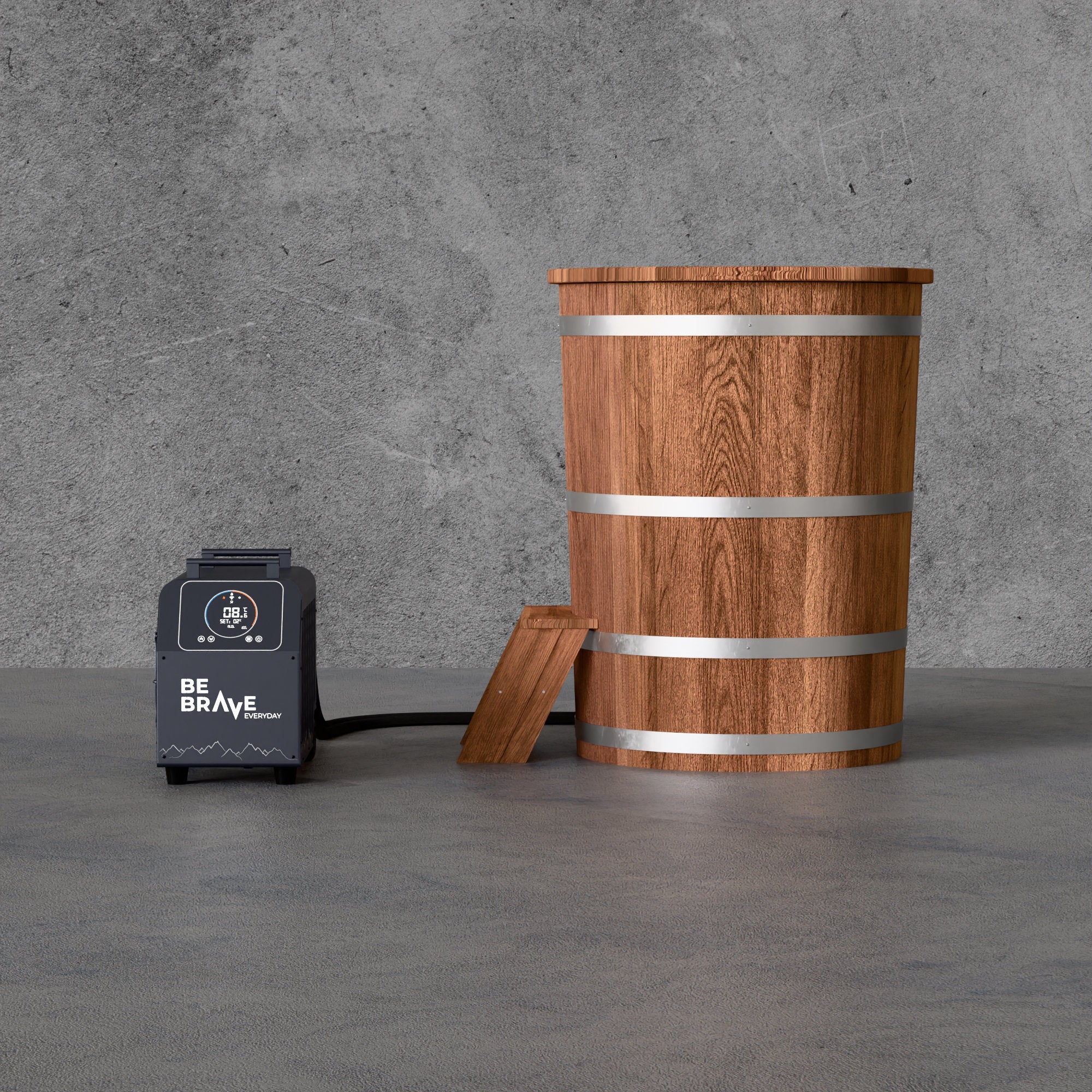 Eisfass-Set aus Schweizer Holz «The Barrel»